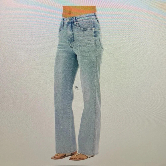 Judy Blue High Rise Tummy Control Vintage Wash Straight Jeans size 11/30 - Picture 1 of 11
